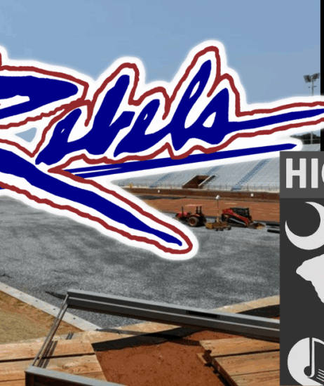 New Byrnes High Stadium is coming right along